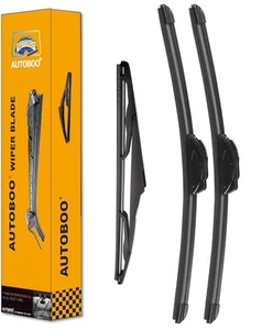 15"+15" Windshield Wipers with 13 Inch Rear Wiper Blade Replacement for Jeep ... - Picture 1 of 8