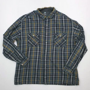Kuhl Dillingr Flannel Shirt Mens XXL Blue Plaid Button Up Outdoor Hiking Casual - Picture 1 of 14