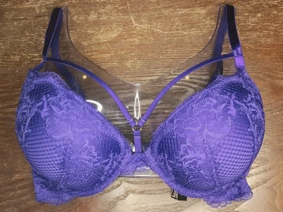 Victoria's Secret 36C *VERY SEXY* STRAPPY PUSH-UP BRA *Brilliant Purple* - Image 1 of 4
