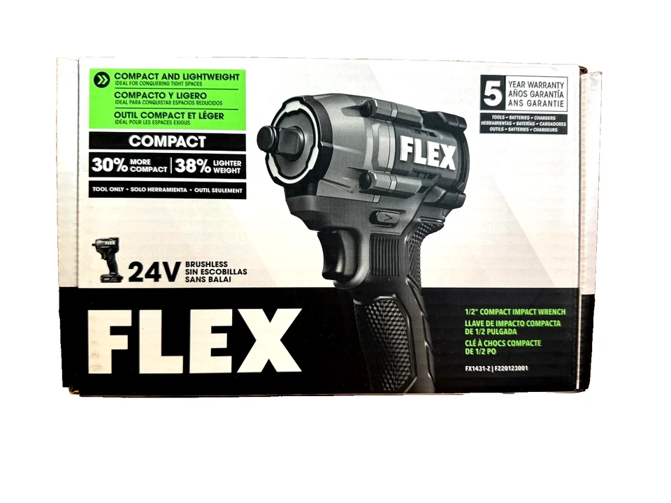 Flex 24V 1/2» ударный гайковерт FX1431-Z подлинный OEM инструмент только запечатанный - Изображение 1 из 1