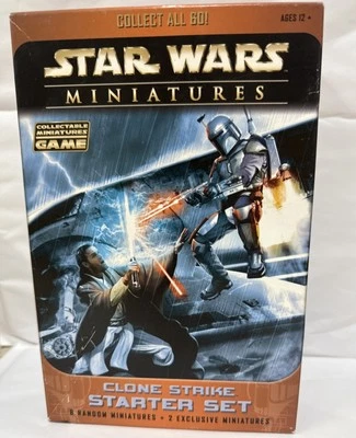 Star WarsMiniatures Game Clone Strike 2004 8 Random minis + 2 Exc. SEALED - Image 1 of 4