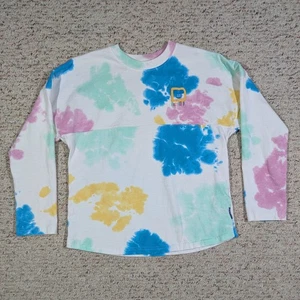 Walt Disney World Spirit Jersey Shirt Long Sleeve Youth XL (14) Pastel Tie Dye - Picture 1 of 6