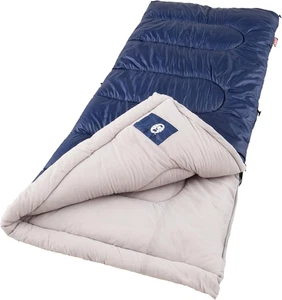 Saco de dormir para adultos de clima frío 20/30 ° F con cremallera sin enganches y saco de cosas, azul - Imagen 1 de 12