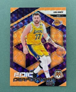 2024-25 Panini Mosaic Luka Doncic Epic Performers Orange Fluorescent Prizm # /25 - Picture 1 of 10