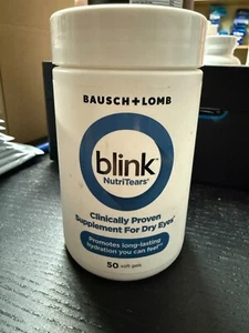 Blink NutriTears Supplement for Dry Eyes, Long Lasting Eye Relief, 50 Softgels - Picture 1 of 2
