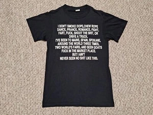 Vintage 80s 1989 Harley Davidson Joke Punk Biker Motorcycle Daytona FL Shirt S/M - Picture 1 of 5