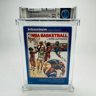 NBA Basketball - Intellivision, 1979 Mattel Blue Box NIB Sealed WOW! WATA 7.0 NS - Image 1 of 4