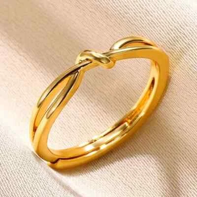 Knot And Star女式金色银色金属设计日常穿着外观 — 第 1/4 张图片