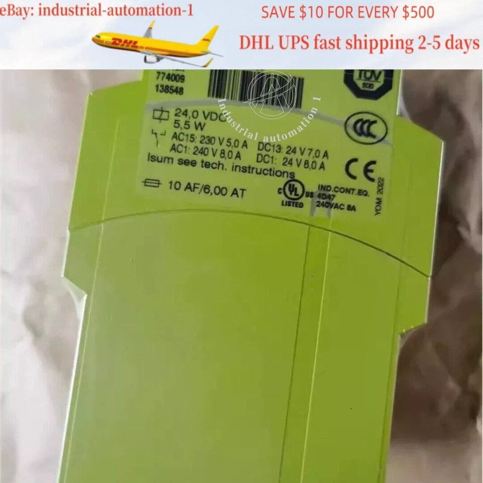 Relé de seguridad PILZ 774009 PNOZ 10 24VDC 6n/o 4n/c nuevo 1 pieza Foto 1 de 1