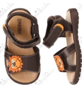 Gymboree Wild Safari Brown Lion Sandals Size 5 Baby/Toddler Size NWT - Picture 1 of 2