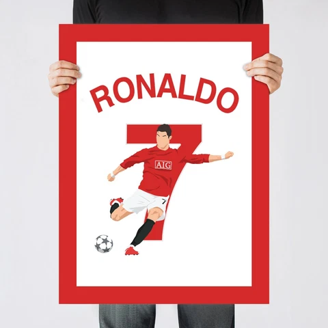 Cristiano Ronaldo CR7 Goal, 2009 UCL Man United Print/Poster/Wall-Art [Part 1/3] Cover