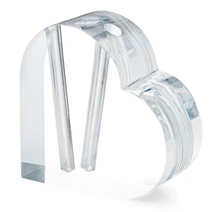 Heart-Shaped Acrylic Vase Romantic Flower Display for Valentine's Day or Gifts - Picture 1 of 6