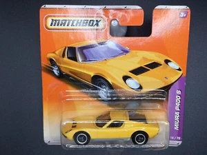 Matchbox short card Lamborghini Miura 400 S Yellow. First edition combine post - Picture 1 of 1