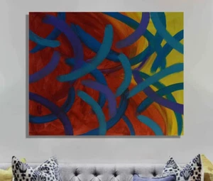 Mark Little original,painting,60”x48”Acrylic,Abstract,48,36,extra Large,Giant,XL - Picture 1 of 12