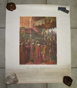 Lithographie / Gravure ancienne entrée de Louis XI Toulouse vers 1920 ( LG006 ) - Imagen 1 de 2