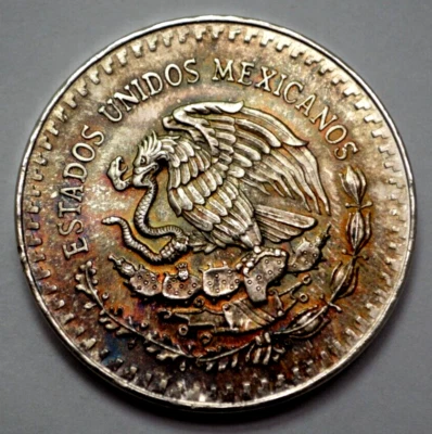 1985 1 Oz 999 SILVER MEXICO Libertad Pura Plata Natural Toning Coin Rare - Image 1 of 3