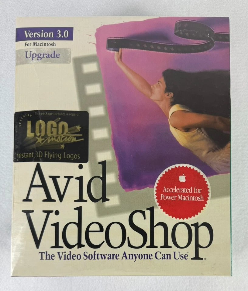 Avid VideoShop 3.0 Upgrade for Macintosh – Sealed Big Box CD-ROM Software - Image 1 of 4