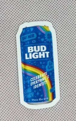 Bud Light Gay Trans Pride Sticker Decal Phone Laptop Skateboard Bottle Free Ship