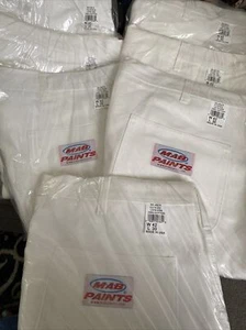 MAB Paints Carpenter weiße Malerhose Größe 42 x 30 hergestellt in den USA - Bild 1 von 10