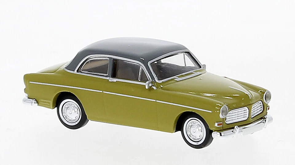 BREKINA 29215 Volvo Amazon 2trg Giallo Scuro, Grigio, 1956, Nuovo 2021 - Immagine 1 di 1