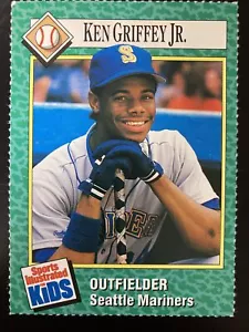 Carta Ken Griffey Jr. 1990 SIFK illustrata sportiva per bambini #158 (5294) - Foto 1 di 2