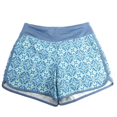 Pantalones Cortos Hang Ten Para Mujer Azul Gris XS UPF 50+ Secado Rápido Híbrido Cremallera Bolsillo Natación Foto 1 de 4