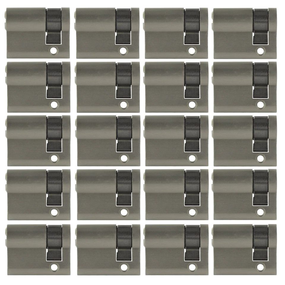 2 -20x Halbzylinder 40mm 30/10 Tür Schloss Gleichschließend + 10- 100x Schlüssel - Bild 1 von 4