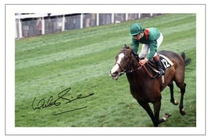 WALTER SWINBURN SIGNED PHOTO PRINT AUTOGRAPH SHERGAR 1981 DERBY HORSE RACING - Picture 1 of 1