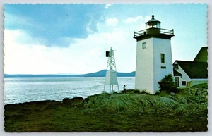 Postcard Islesboro Light near Ferry Terminal On Ilseboro Island Maine Unposted - Picture 1 of 2