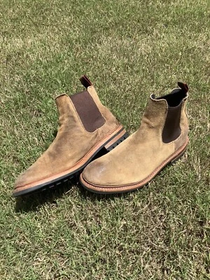 Bota Chelsea Allen Edmonds para hombre Commando Soul gamuza envejecida 11D Foto 1 de 4