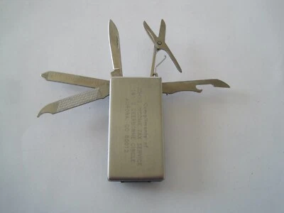 Advertising Myron Pocket Knife Money Clip John's Income Tax Vintage - Image 1 of 4