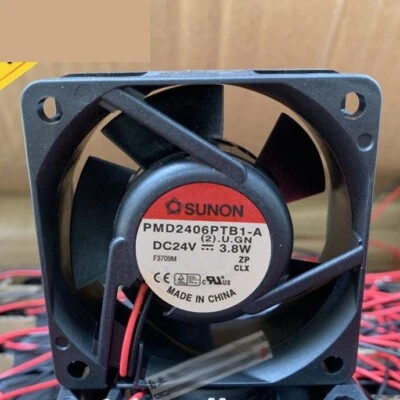SUNON PMD2406PTB1-A 24V 3.8W 6CM 6025 60mm 2-wire inverter cooling fan - Image 1 of 2