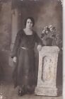 Egypt VINTAGE PHOTO  - CUTE CURVE LADY WITH FLOWERS