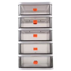 Desktop Cosmetics Storage Box Tabletop Organizer Tiered Drawer Organizer Office - Picture 1 of 12