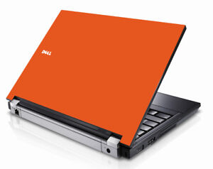 ORANGE Vinyl Lid Skin Cover Decal fits Dell Latitude E5400 Laptop