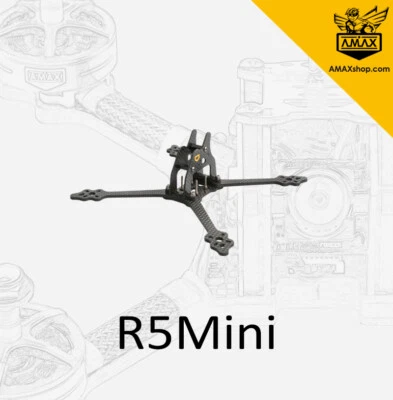 R5Mini 5'' Race Light FPV AIO 20*20mm Toothpick Drone RC Carbon Frame Rahme AMAX - Bild 1 von 3
