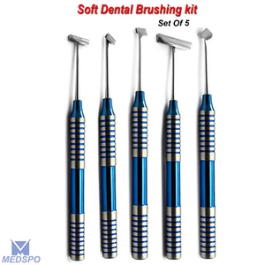 Dental Implant Soft Brushing Kit Lingual Buccal Tissue Flap Surgery Instruments - Picture 1 of 5