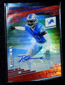 2021 Jeff Okudah Prestige Xtra Points Premium Red  Auto #56 Detroit Lions - Picture 1 of 2
