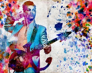 Prince Art Druck, Pop Art Poster, Aquarell Kunstwerk - Bild 1 von 8