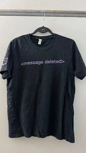 Twitch.tv Official Merchandise Tshirt Message Deleted Size L - Picture 1 of 5