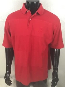 Polo rojo Tommy Hilfiger con logotipo grande H para hombre talla XL manga corta algodón - Imagen 1 de 8
