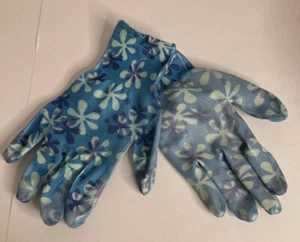 Guanti da lavoro giardino rivestiti in gomma per esterni True Living blu poliestere morbido nuovi - Foto 1 di 5