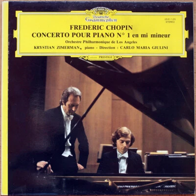 CHOPIN • CONCERTOS PIANO N° 1 & 2 • ZIMERMAN • GIULINI • 2 LP • EX/NM- • DGG - Photo 1/2