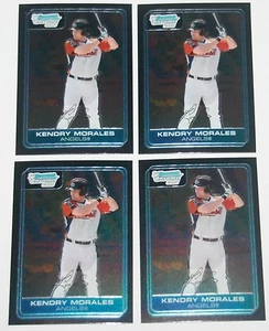 4 CARD LOT 2006 BOWMAN CHROME BASEBALL KENDRY MORALES ANGELS ROYALS ROOKIE BC110 - Picture 1 of 1