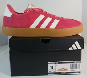 adidas Womens VL Court 3.0 Red/Gum Shoes Size 11 - Picture 1 of 8