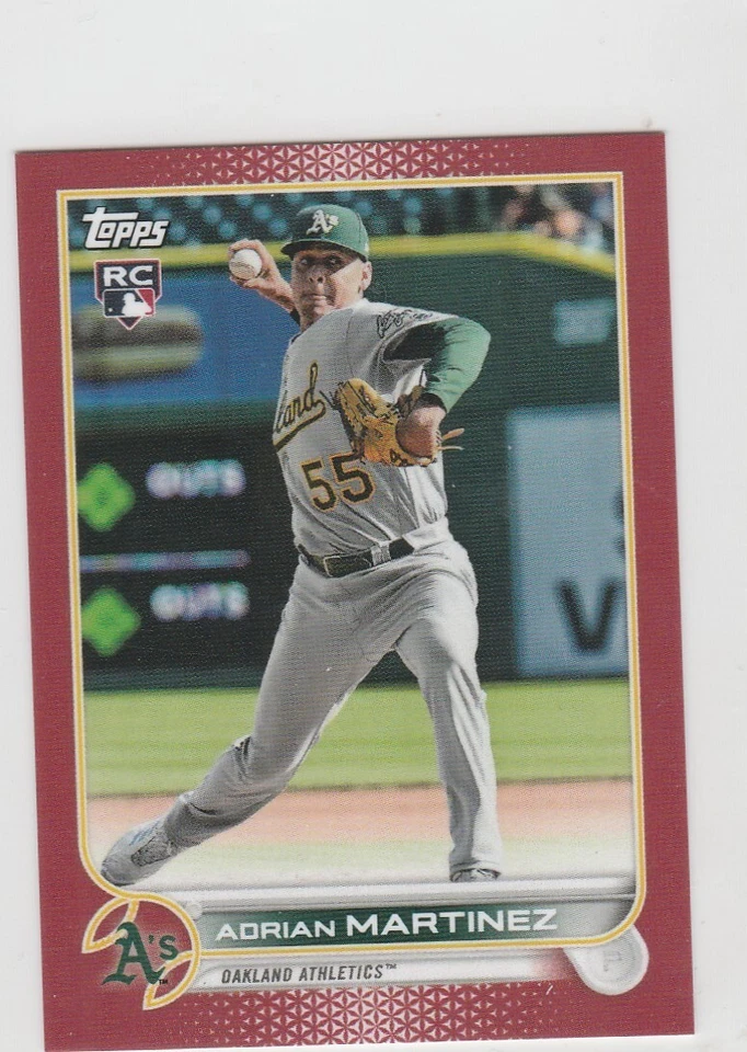 2022 Topps Update Mini #US77 Adrian Martinez RC Red Parallel 1/5 #US77 Athletics - Image 1 of 1