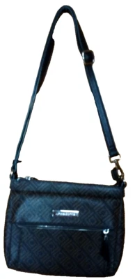 Liz Claiborne Sobre el Hombro, Cartera Bandolera, Texturizada Geométrica Marrón,... Foto 1 de 4