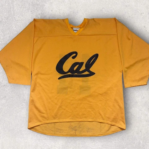 Vintage Cal State Football Jersey XL Yellow Number 11 Wide Made In USA Cover