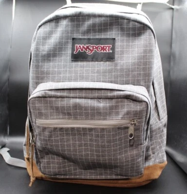 Mochila JANSPORT Right Pack Edición Digital Gris Patrón Ventana con Gamuza Foto 1 de 4