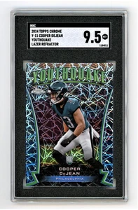 Cooper DeJean 2024 Topps cromo #Y-11 SGC 9,5 MT+ refractor Youthquake Lazer radiocontrol - Imagen 1 de 6
